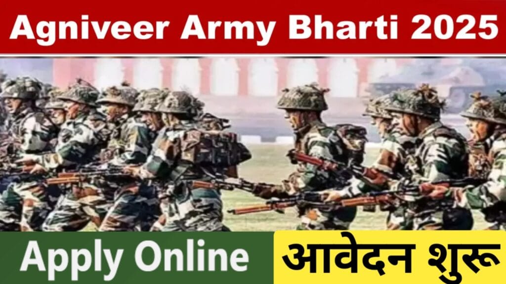 Agniveer Army Recruitment 2025। Online Apply। Age Limit- अगनिवीर भर्ती के लिए आवेदन शुरू