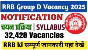 RRB Group D Vacancy 2025 Qualification: रेलवे ग्रुप-डी भर्ती 2025 – केवल 10वीं पास कर पाएंगे आवेदन