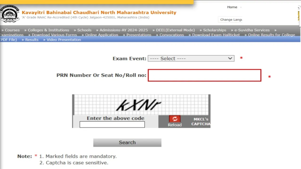 NMU Result 2025 घोषित: UG और PG मार्कशीट के लिए सीधा लिंक
